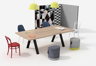 PEAK Meeting Tables with Angled Legs