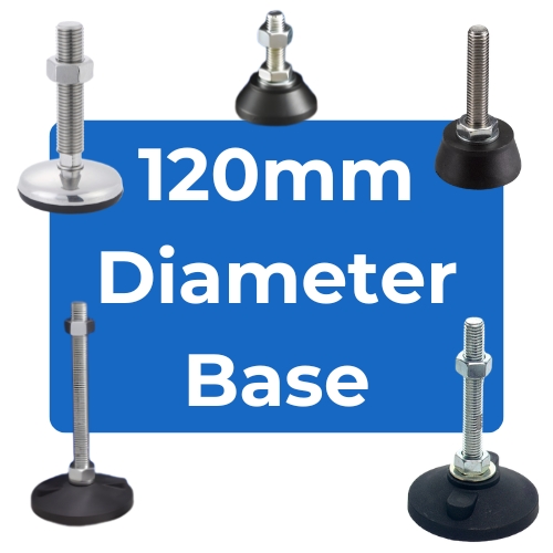120mm Diameter Base Load Rated Adjustable Feet