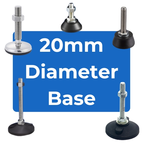 20mm Diameter Base Load Rated Adjustable Feet