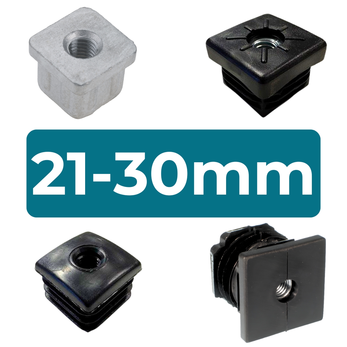 Threaded Tube Inserts | 21 to 30mm Box Section