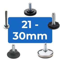 Rigid Adjustable Feet | 21 to 30mm Diameter Bases