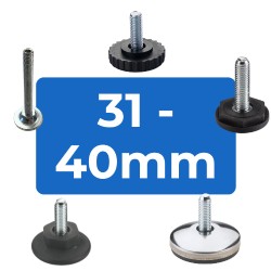 Rigid Adjustable Feet | 31 to 40mm Diameter Bases