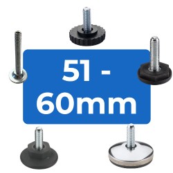 Rigid Adjustable Feet | 51 to 60mm Diameter Bases