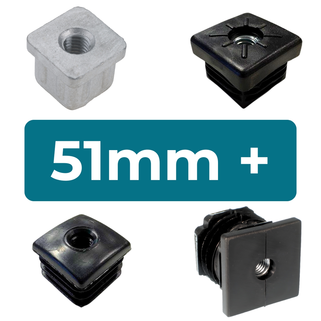 Threaded Tube Inserts | 51mm+ Box Section