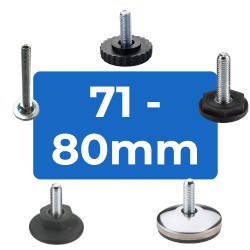 Rigid Adjustable Feet | 71 to 80mm Diameter Bases