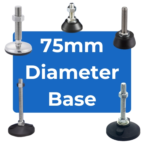 75mm Diameter Base Load Rated Adjustable Feet