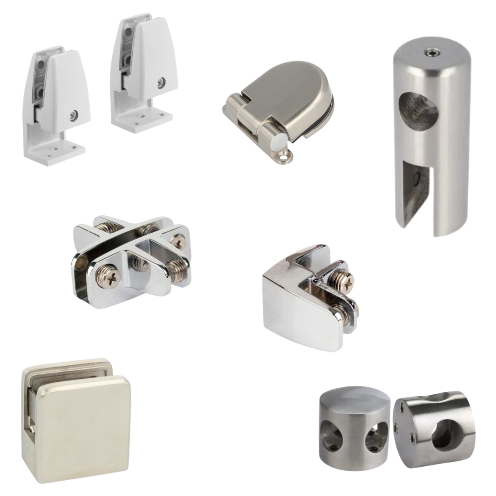 Glass Clamps & Acrylic Panel Fittings