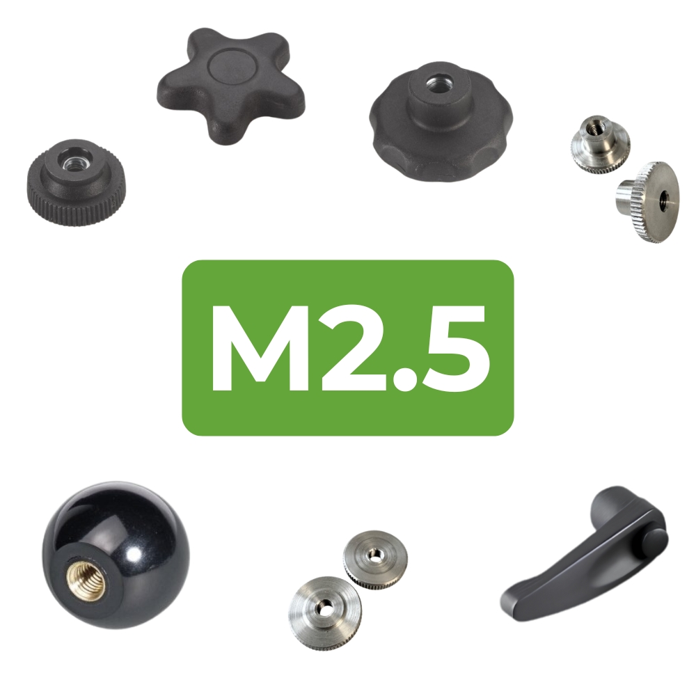Female Handwheels | M2.5 Threaded Options