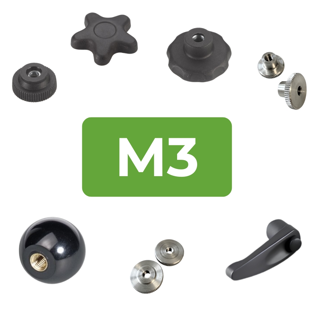 Female Handwheels | M3 Threaded Options