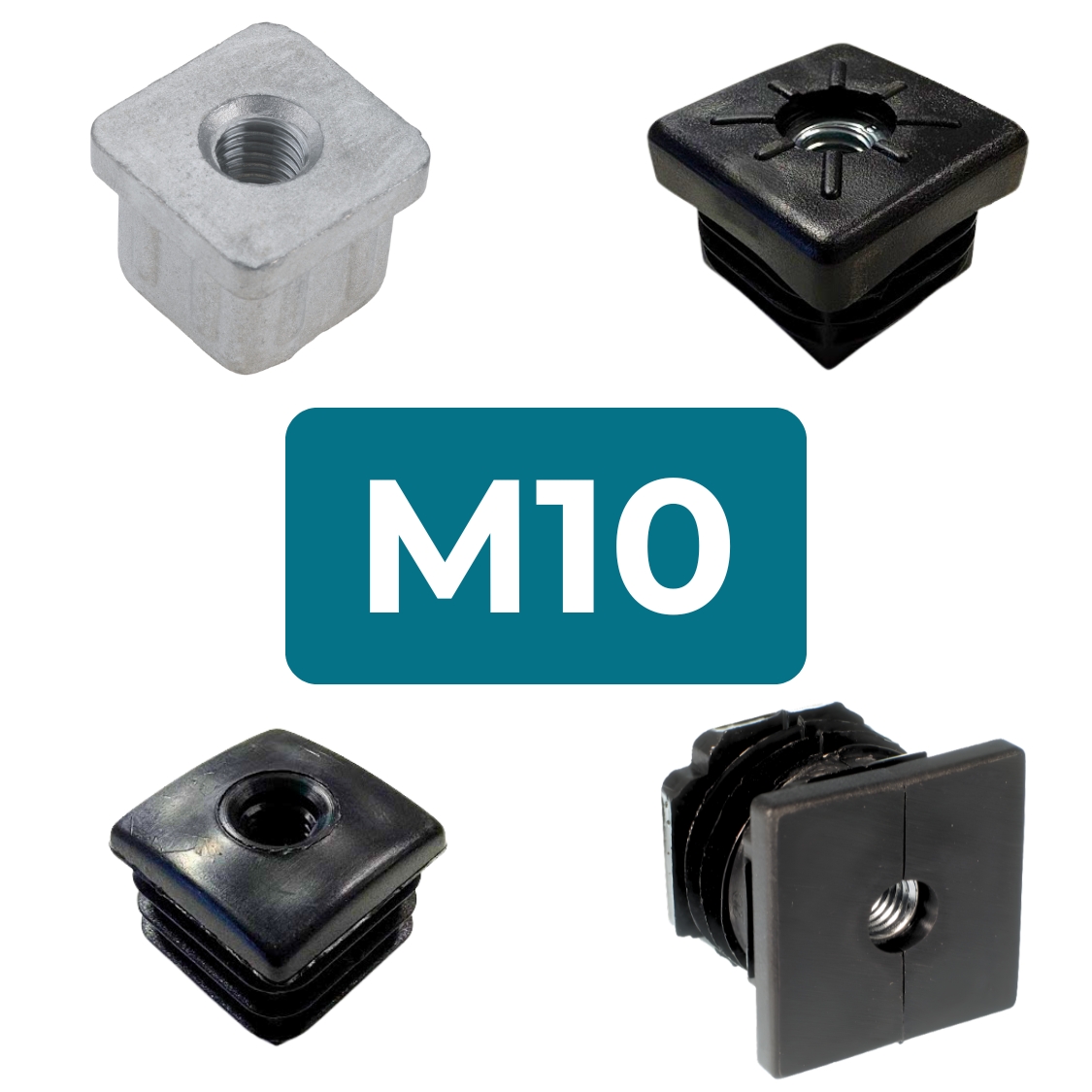 M10 Square Threaded Tube Inserts