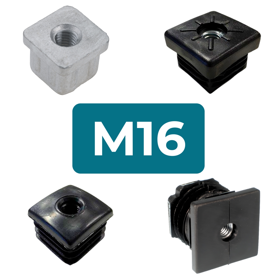 M16 Square Threaded Tube Inserts