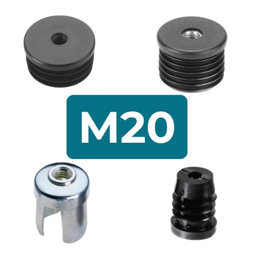 M20 Round Threaded Tube Inserts