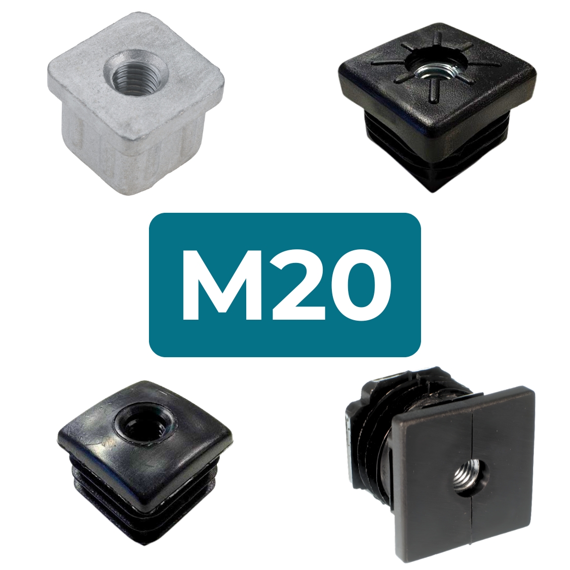 M20 Square Threaded Tube Inserts