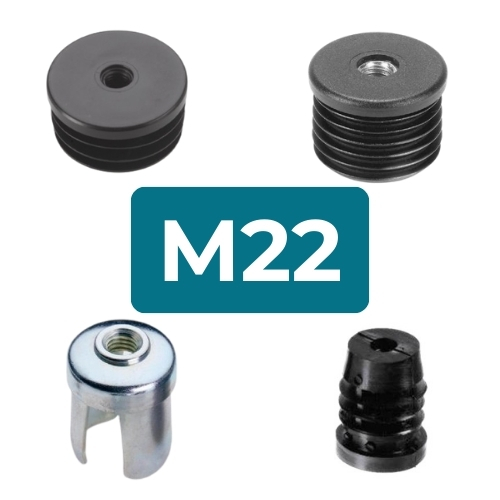 M22 Round Threaded Tube Inserts