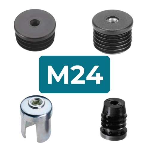 M24 Round Threaded Tube Inserts