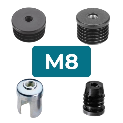 M8 Round Threaded Tube Inserts