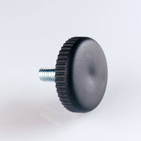 Round Knurled Male Handwheels