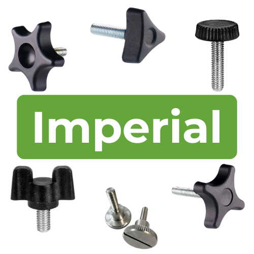 Male Handwheels & Knobs with Imperial Threads