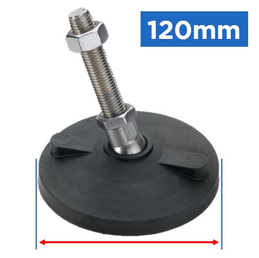 120mm Diameter Base Load Rated Tilt Feet